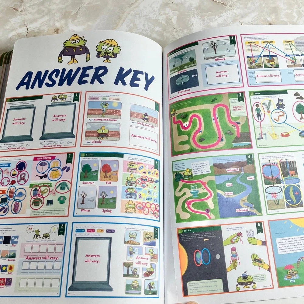 TinkerActive Kindergarten Science Workbook Learn Through Play Exercises Age 5-6